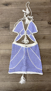 Crochet purple Dress.